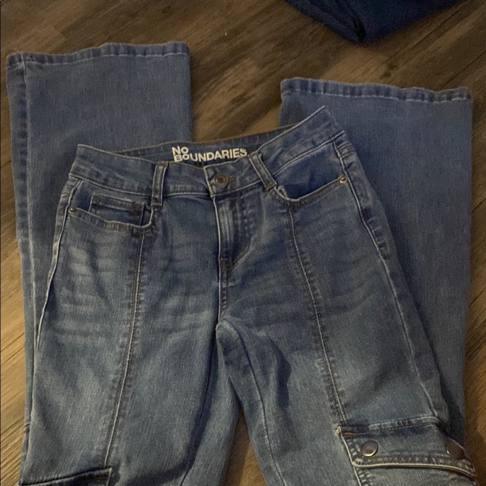 No Boundaries Women's Blue Jeans